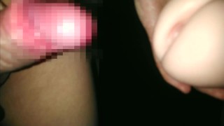 1週間禁欲した男大学生がオナホでオナニーしていやらしい音を立てる
