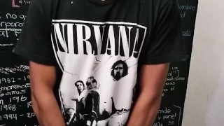 Latino jerking off home alone