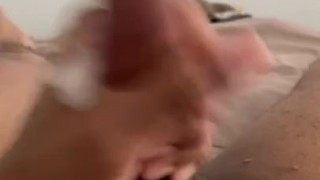 Quick morning nut with no one to lick it up