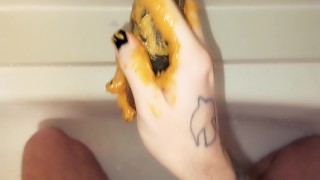 Solo WAM Peanut Butter BBC POV Sploshing Handjob FTM