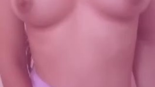 AMAZING BODY teen rubbing hairy pussy and cumming for daddy