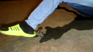 Wetting my pants at night outside