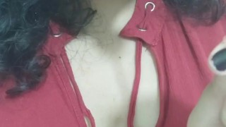 Practicando en chupeta pensando en la verga del vecino