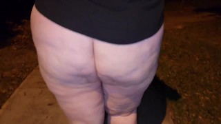 Bbw stroll in park