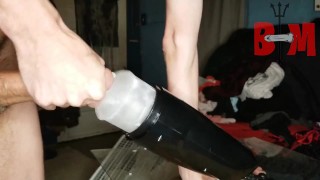 Auto Stroker Milks My Fat Cock (Bestvibe)