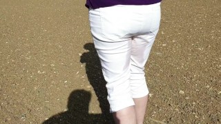 ⭐ Mini Jeans Pissing Compilation - White Jeans Are Made For Wetting! Some of my early clips!