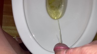 washing off my sperm with my wazz