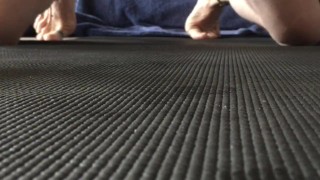 PitFanOne Yoga Routine, and delicious cum breakfast ending