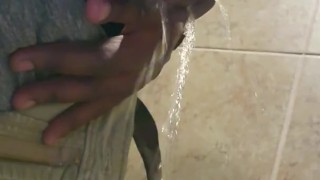 Black dick taking a piss in gas station bathroom join my onlyfans #4