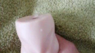 First time with pocket pussy! I couldn't last long!
