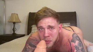 Steve Rickz - Straight Jock Becomes Slut For Big Cock! Hot Roleplay Dildo Sucking