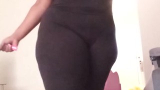 Thick Milf in Black