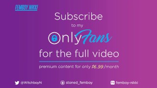 Fairy Doomer Boi Shows Booty and Jerks Off