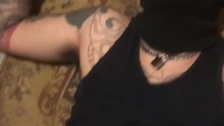 Masked Footslave Worships Alpha 