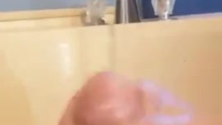 Jerking Off in the Bathtub