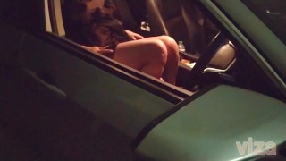 Female orgasm, Masturbation in public taxi with big boobs girl after tinder date - viza showgirl