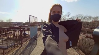 I was caught by a stranger completely naked under my coat