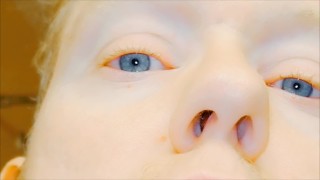 Solo FTM Close Up Eyes, Lips, Big Clit, Big Ass