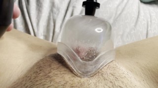 Pussy Pumping My Big Clit With My New Pussy Pump