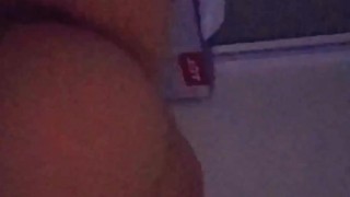 Masturbating my Thight pussy with a big dick , getting intense Orgasm - Cowgirl Creamy pussy 18+