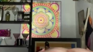 Chubby amateur spreads fat ass wide open 