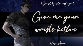Give me your wrists, kitten (Erotic ASMR Fingering & Liking Audio for Female)
