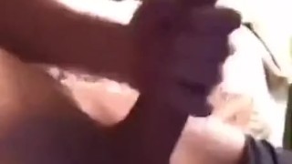 Hard cock masturbating at home