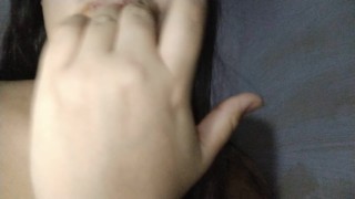 Masturbating My Hairy Wet Pussy