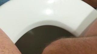 Pushing a fresh load out of my ass and eating the cum