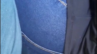 Bbw jeanssitting & lapdance on slave's cock finish on handjob with ...