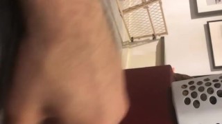 Slowly Stroking My Uncut Penis. No ejac.