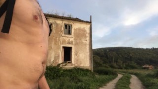 Walking Naked at Salgado Beach and Sao Giao, Nazare, Portugal