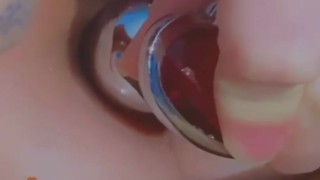 Virgin ass takes butt okie for the first time 4’11 nympho 😈