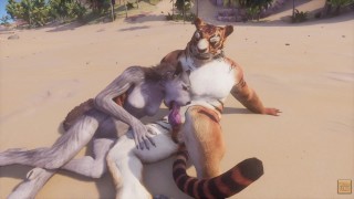 Furry Tiger - Wild Life / Furry Wolf Girl with Furry Tiger - Free Porn Videos - YouPorn