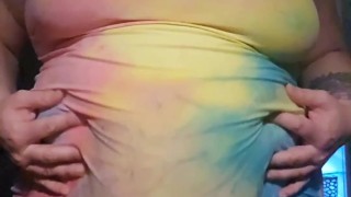 Slow Motion Big Belly Jiggles