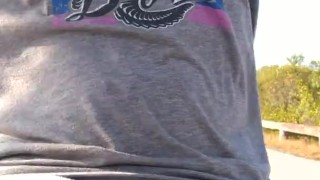 Public walk in my underwear