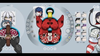 Fapwall [Rule 34 Hentai game] Miracolous ladybug huge black cocks DP