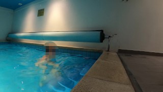 Swimming in clothes underwater