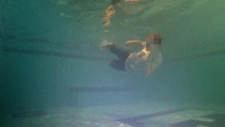 Swimming in clothes underwater