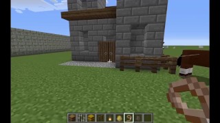 How to build an easy 8x8 castle in Minecraft (tutorial)