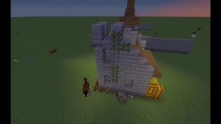 How to build an easy 8x8 castle in Minecraft (tutorial)