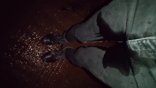 Piss and Wetlook Night Fully Clothed