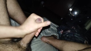 Intense orgasm in bed (*loud*)