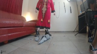 BTS Giantess Empress Destroys Star Destroyer