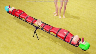 Let's Play On The Seesaw (Yuri Bondage Sex) - 3D MMD