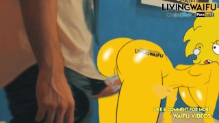 ADULT LISA SIMPSON PRESIDENT - 2D Cartoon Real Waifu #1 DOGGYSTYLE Big ANIMATION Ass Booty Cosplay