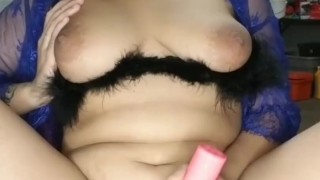 Teasing myself with my toy