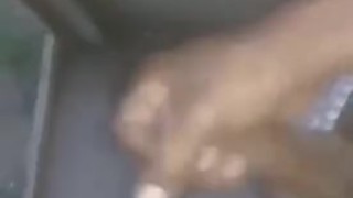 Early Morning Wood Curved Cock Almost Caught by stepsister