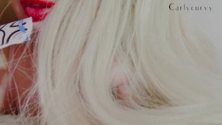 Boobs, booty, mouth, and sensual eating teasing! 