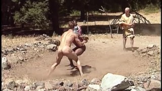 BRONZED GODS WRESTLE NAKED IN GREEK GAMES